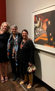 Jill Alhberg Yohe (curator), Rosalie Favell and Teri Greeves (curator)