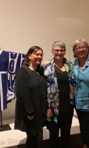 L to R: , Sonya Kelliher-Combs (artist), Rosalie Favell and Dorothy Grant (artist).