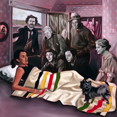 I awoke to find my spirit had returned | 48" x48" oil on linen (2018)