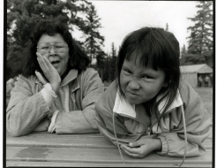 Kathy Mallett and Daughter Skye in Prince Albert (September 7, 1992)