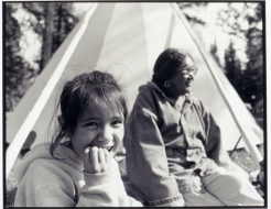 Vicki Wilson and Grandaughter Ashley in Prince Albert (September 7, 1992)